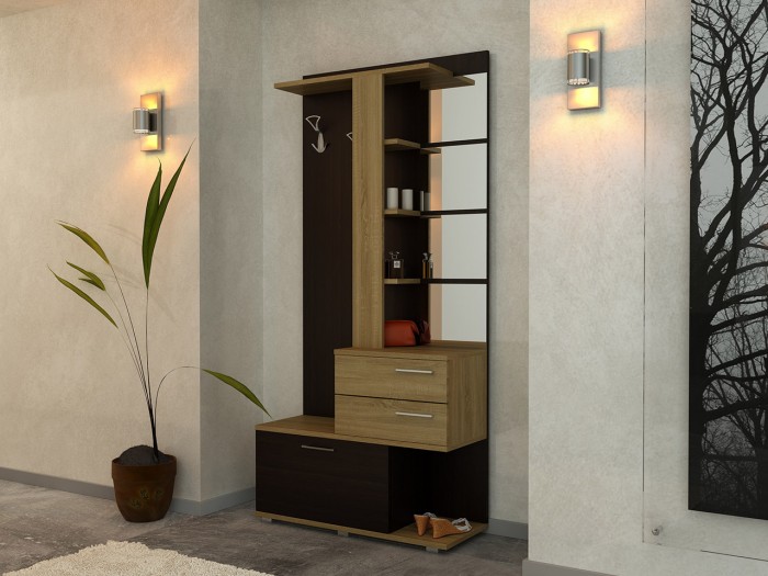 Портманто ХЕРМЕС (венге/тъмна сонома)